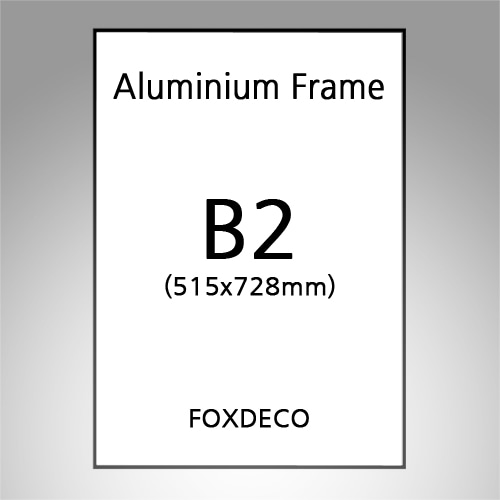주)더리터 개인주문결재창  B2  무광 알루미늄 액자 4개  ( 샴페인골드 /세로고리 )