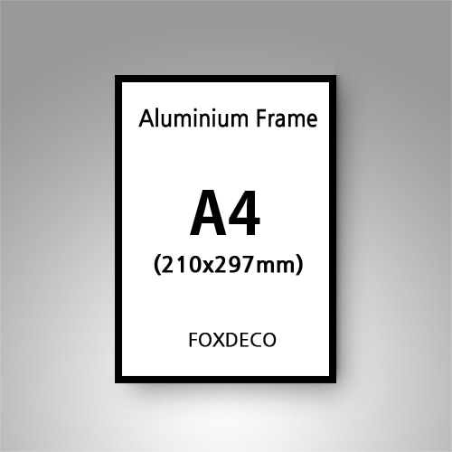아이데틱마케팅무광알루미늄액자(21.5x28cm)/샴페인골드/세로/와이어줄/6개