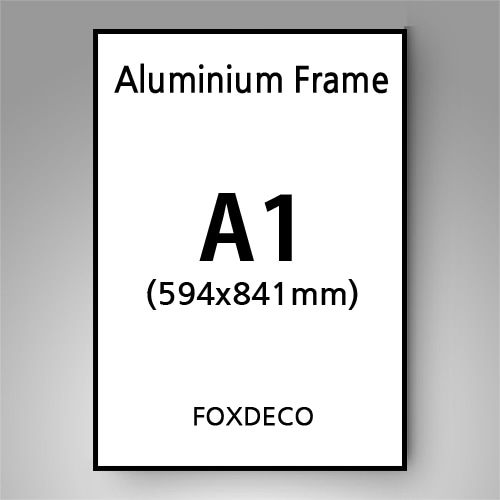 A1 무광 알루미늄 액자용(아크릴1장,출력2장,추가포장비포함)