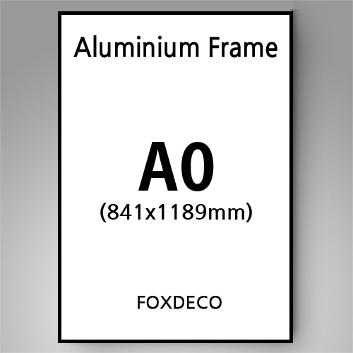 A0 무광알루미늄액자프레임, 대형액자주문제작  ( 9종컬러 + 휨방지 보강와이어줄 장착 )