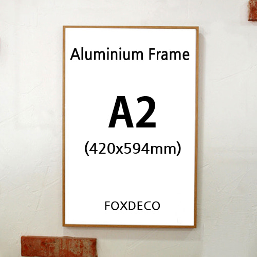신세계아이앤씨무광 알루미늄 액자(A2/검정/세로/와이어줄/출력포함액자3개)+출력물추가2장